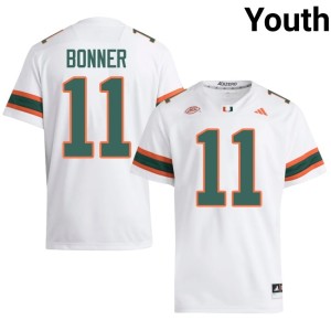 The U #11 Youth Kamal Bonner College Football Stitched White Jersey 816279-241