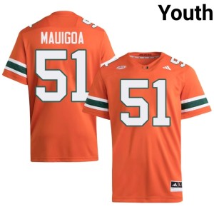Miami Youth #51 College Football Kiko Mauigoa Orange 2026-27 Jerseys 278058-146