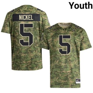 UM Hurricanes Luke Nickel Youth College Football #5 Camo 2026-27 Jerseys 582865-474