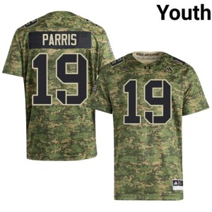 Miami College Football High School Camo Youth #19 Milan Parris Jersey 985479-721