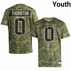 Canes Camo #0 Omar Thornton Youth Replica College Football Jerseys 157516-206