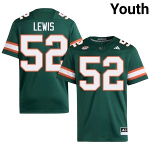 Miami College Football Youth Green Alumni #52 Ray Lewis Jerseys 401455-227
