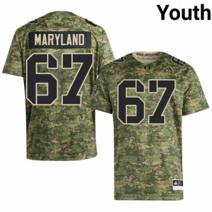 UM Camo NCAA #67 Youth College Football Russell Maryland Jerseys 962390-855